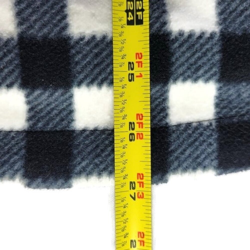 Lauren Ralph Lauren Quilted Puffer Jacket Size L Buffalo Plaid Fleece Arms Back - Picture 7 of 10